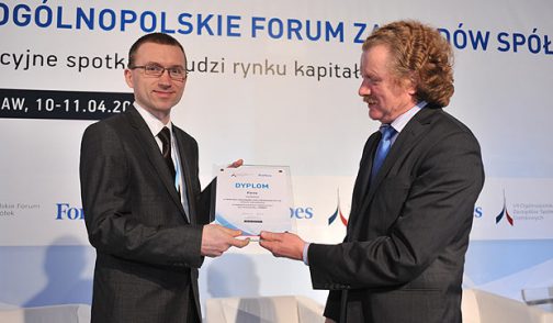 FERRO laureatem Rankingu najdynamiczniej rozwijających się spółek giełdowych